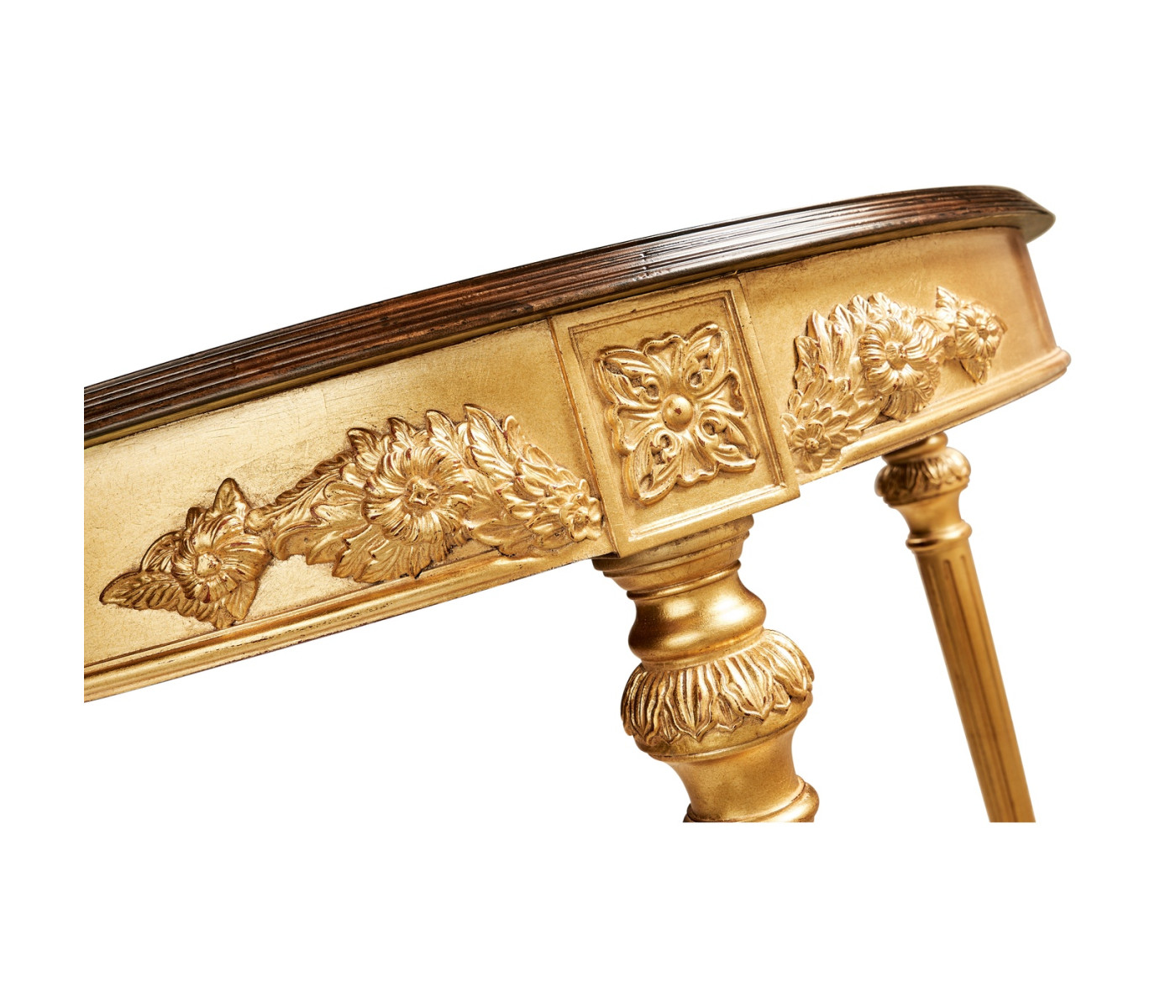 Napoleon III Gilded Demilune Console