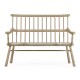 Rustic Style Grey Oak Country Bench