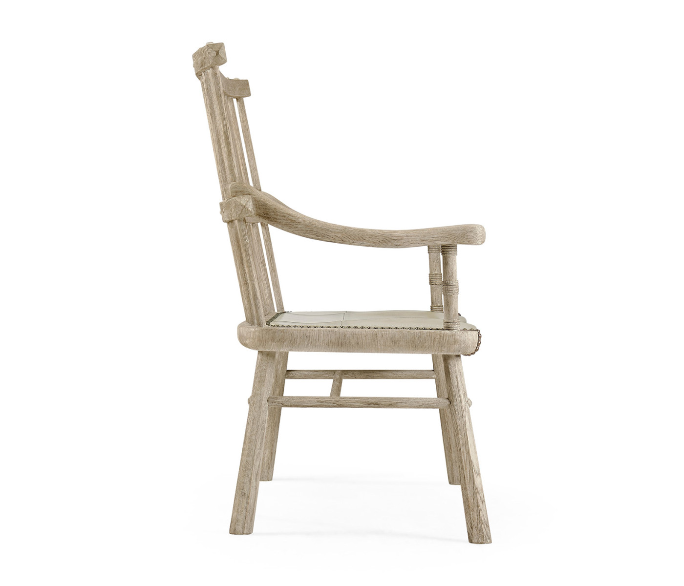 Rustic Style Grey Oak Country Bench