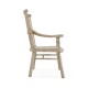 Rustic Style Grey Oak Country Bench