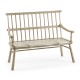 Rustic Style Grey Oak Country Bench