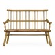 Rustic Style Natural Oak Country Bench