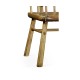Rustic Style Natural Oak Country Bench