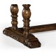 Large Elizabethan Style Dark Oak Desk