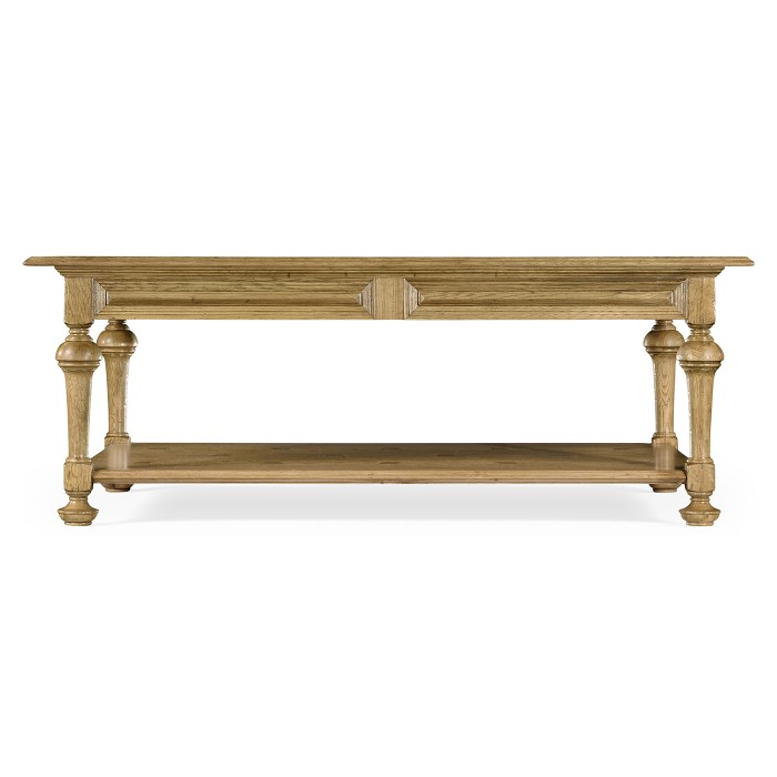 Elizabethan Style Natural Oak Coffee Table