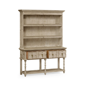 Tudor Style Grey Oak Welsh Dresser