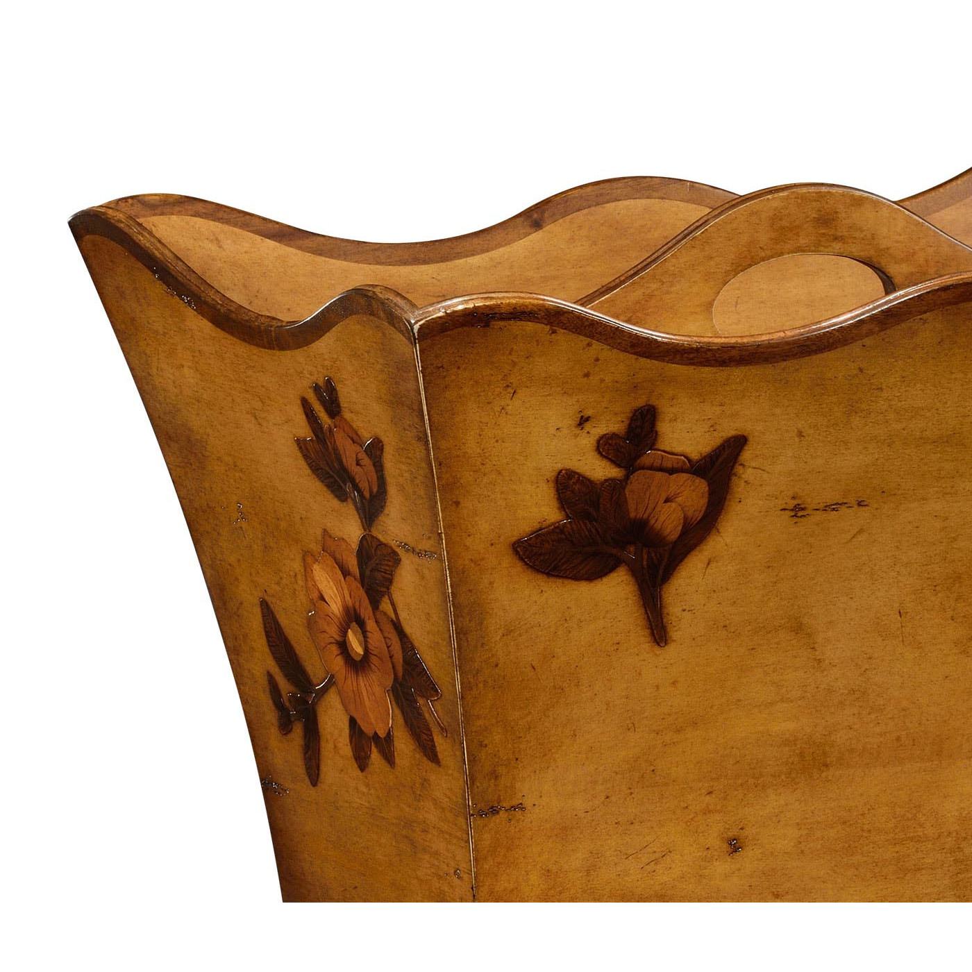 Walnut Raised Floral Canterbury