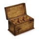 Walnut Raised Floral Rectangular Box