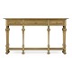 Large Elizabethan Style Natural Oak Console