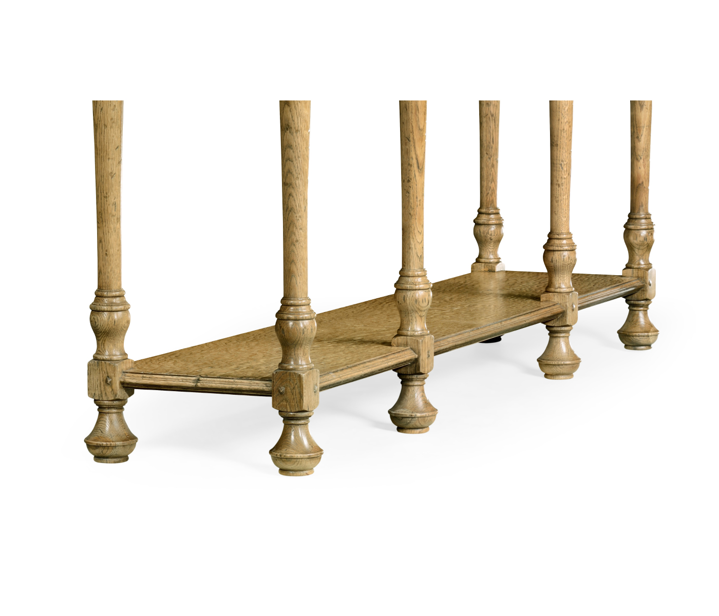 Large Elizabethan Style Natural Oak Console