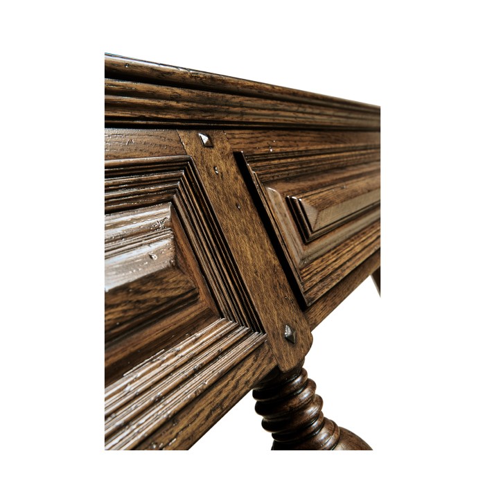 Large Elizabethan Style Dark Oak Console