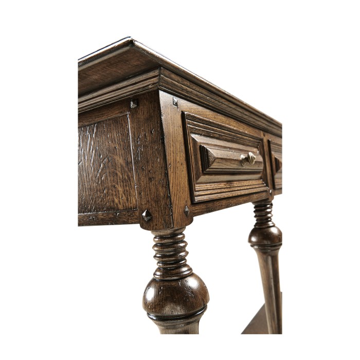 Large Elizabethan Style Dark Oak Console