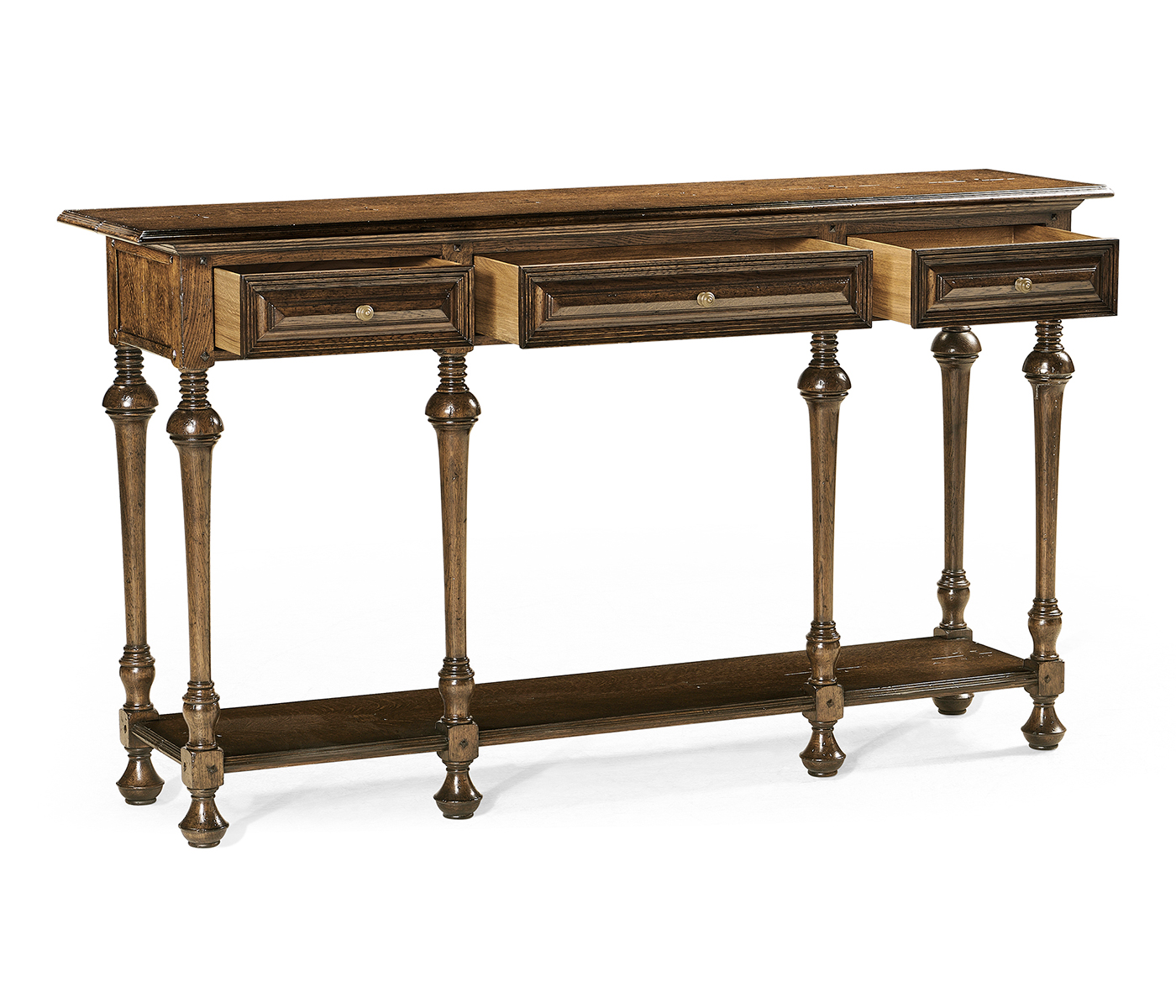 Large Elizabethan Style Dark Oak Console