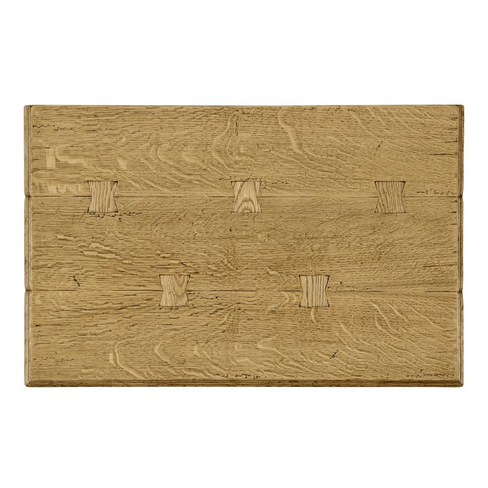 Elizabethan Style Natural Oak Rectangular Side Table
