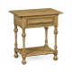 Elizabethan Style Natural Oak Rectangular Side Table