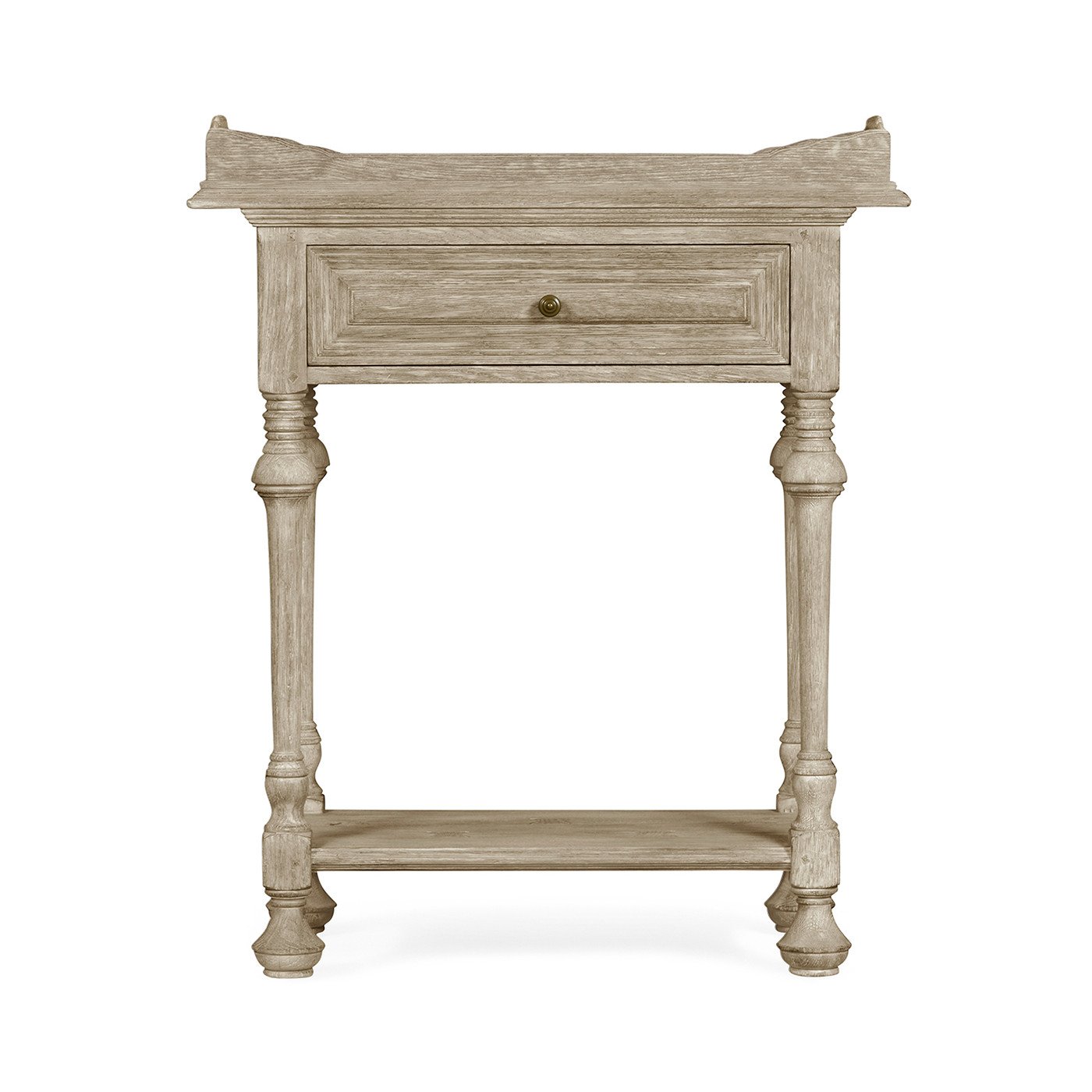 Elizabethan Style Grey Oak Tray Table