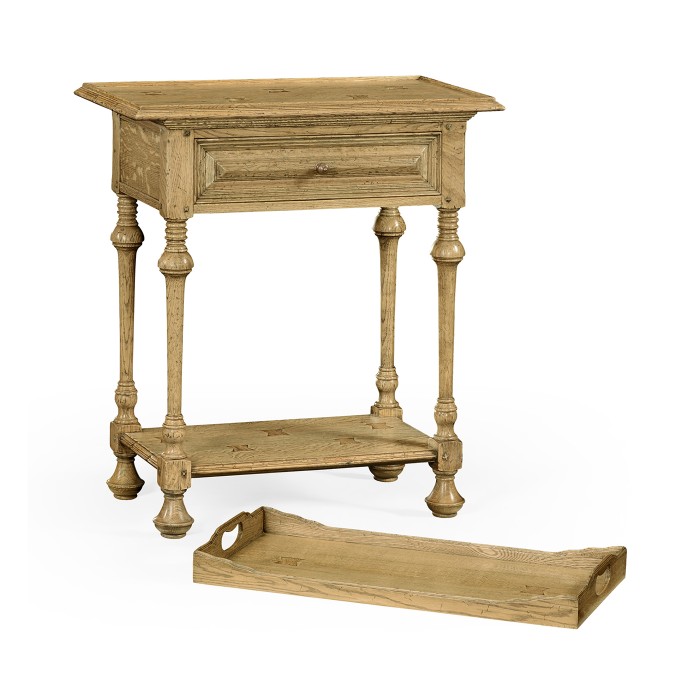 Elizabethan Style Natural Oak Tray Table
