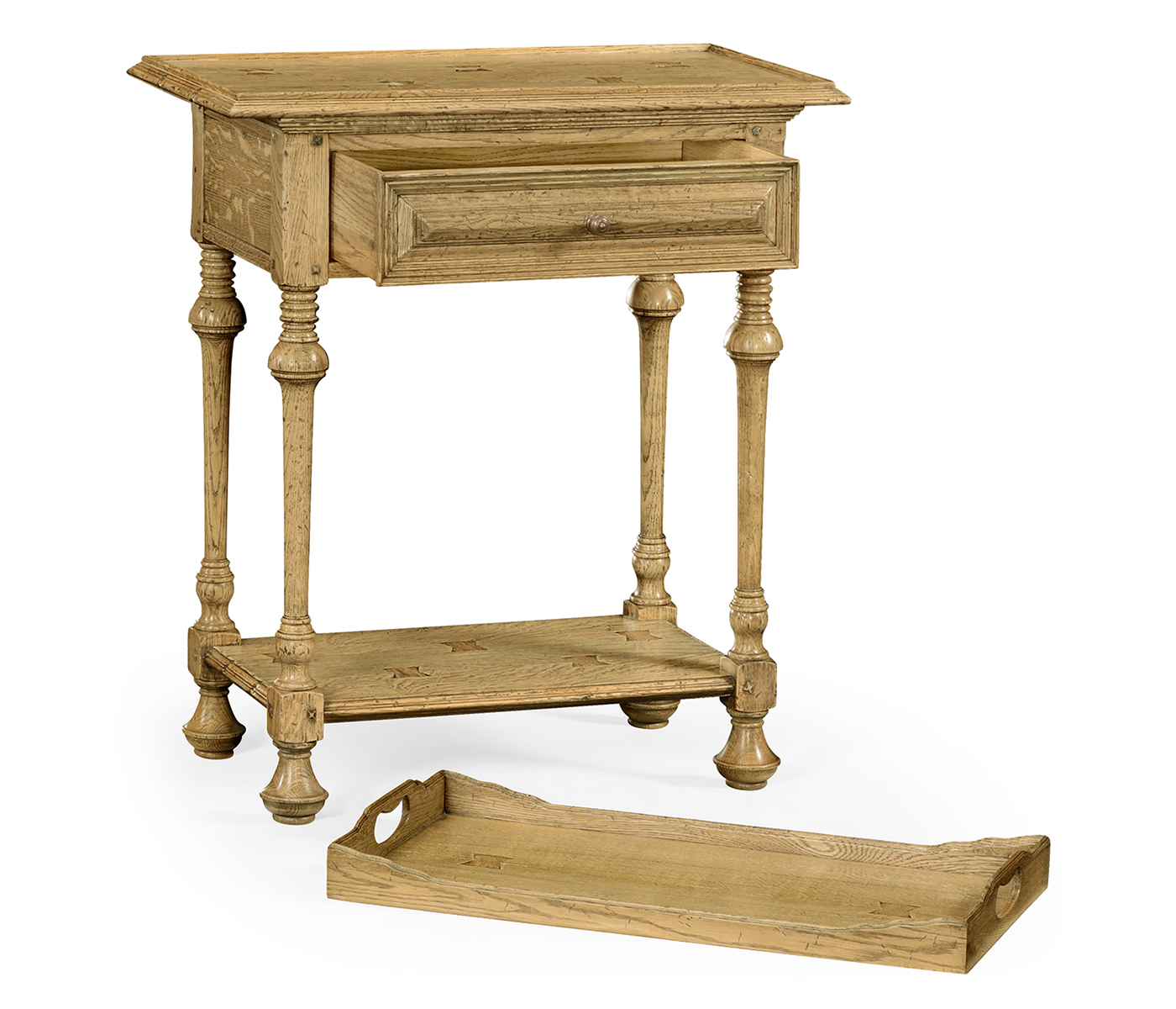 Elizabethan Style Natural Oak Tray Table