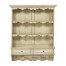 White painted hanging shelves