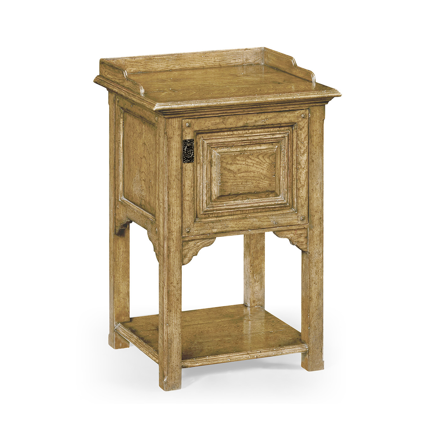 Elizabethan Style Natural Oak Bedside Table