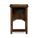 Elizabethan Style Dark Oak Bedside Table
