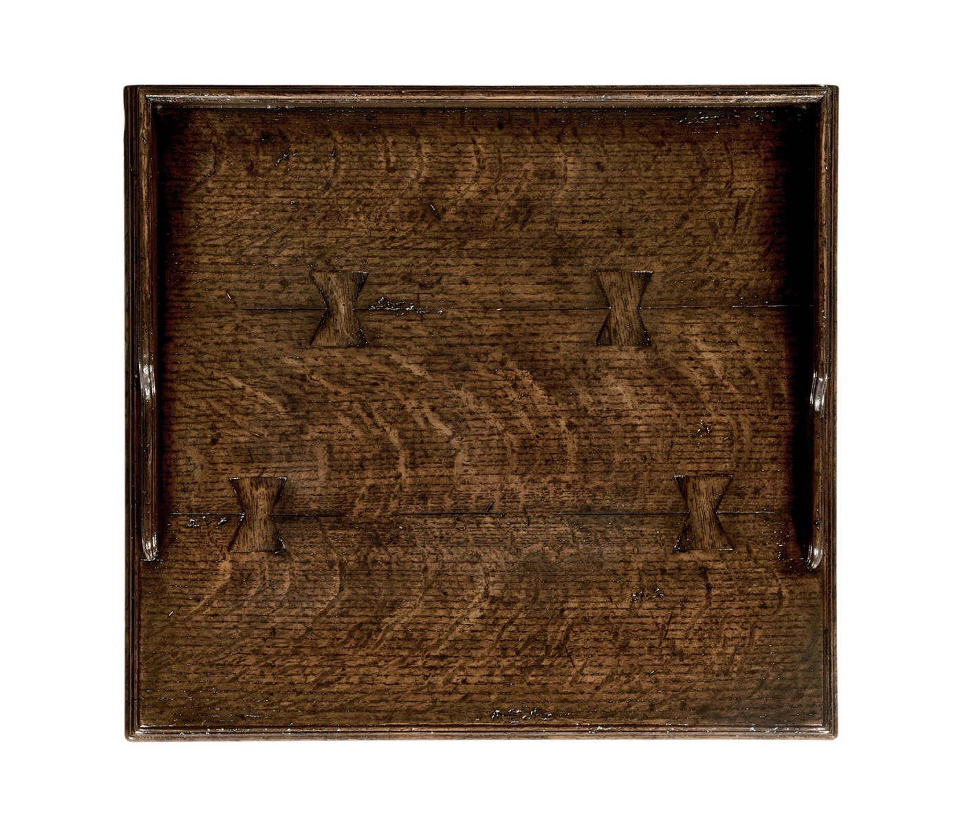 Elizabethan Style Dark Oak Bedside Table