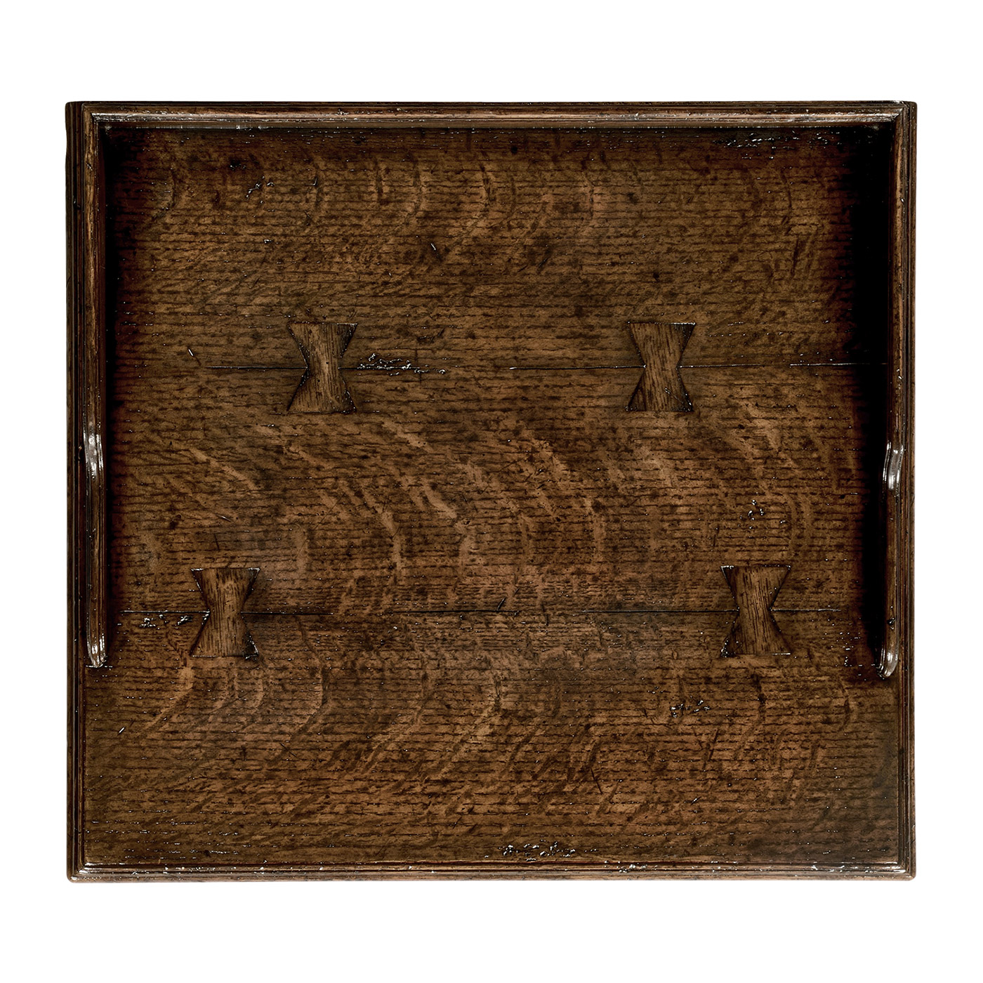 Elizabethan Style Dark Oak Bedside Table