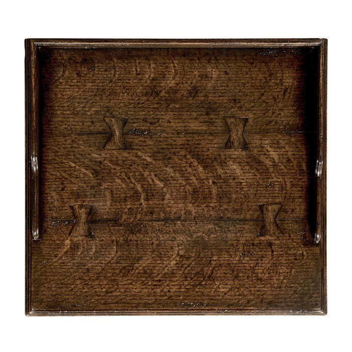 Elizabethan Style Dark Oak Bedside Table