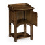 Elizabethan Style Dark Oak Bedside Table