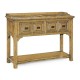 Tudor Style Natural Oak Buffet Or Serving Table