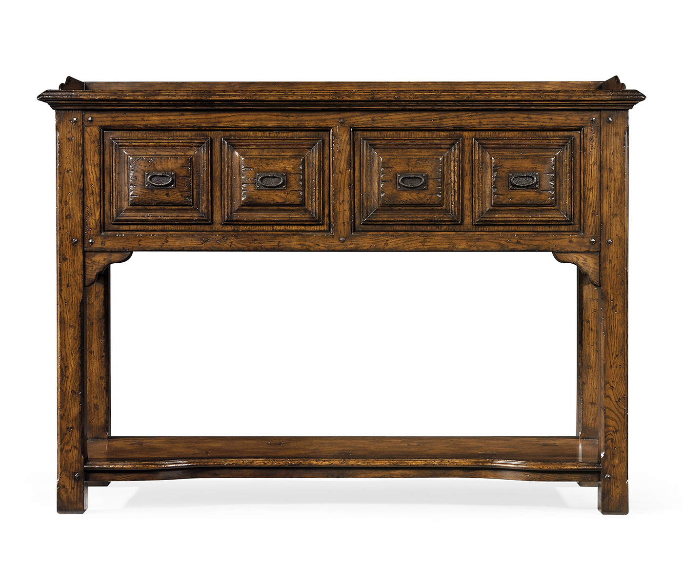 Tudor Style Dark Oak Buffet Or Serving Table
