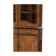 Serpentine Walnut Corner Cabinet