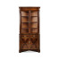Serpentine Mahogany Corner Cabinet