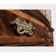 Serpentine Mahogany Corner Cabinet