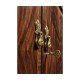 Serpentine Mahogany Corner Cabinet