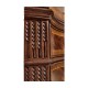 Serpentine Mahogany Corner Cabinet