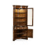 Serpentine Mahogany Corner Cabinet