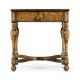 Rustic crotch walnut square side table