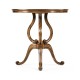 Walnut lamp table with satinwood inlaid top