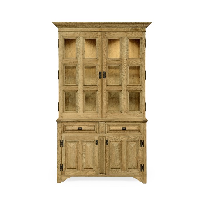 Tudorbethan Natural Oak China Cabinet