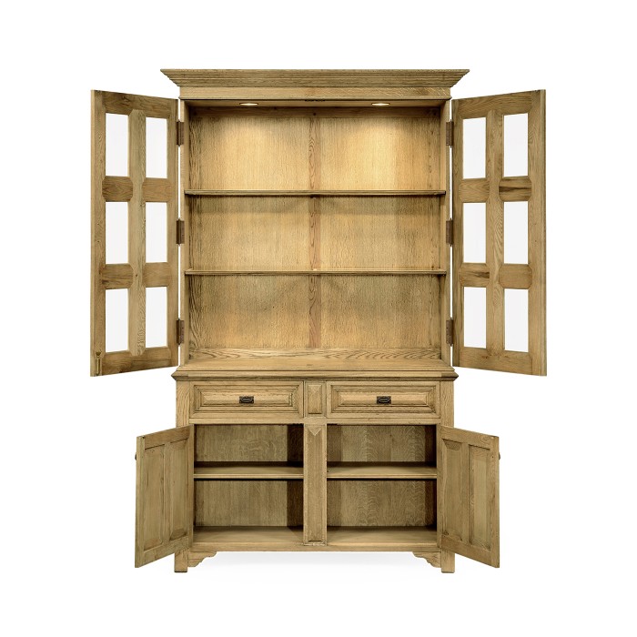 Tudorbethan Natural Oak China Cabinet