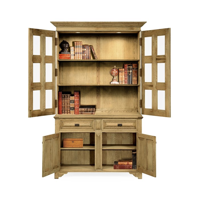 Tudorbethan Natural Oak China Cabinet