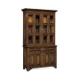 Tudorbethan Dark Oak China Cabinet