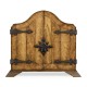 Walnut with heavily patinated brass fittings humidor