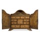 Walnut with heavily patinated brass fittings humidor