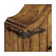 Walnut with heavily patinated brass fittings humidor