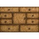 Walnut with heavily patinated brass fittings humidor