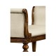 Neo-classical Walnut Bench