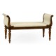 Neo-classical Walnut Bench
