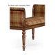 Neo-classical Walnut Bench